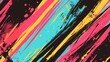 A wallpaper design features a gradient of neon colors, with diagonal lines that glow with fluorescent vibrancy, infusing the space with a contemporary edge, abstract colorful background