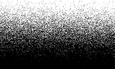 Poster - Black on white background. Black and white dissolve halftone grunge effect. Vector Illustration