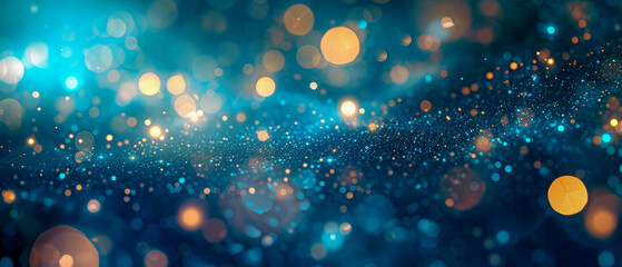 Wall Mural - bokeh sparkle christmas background light