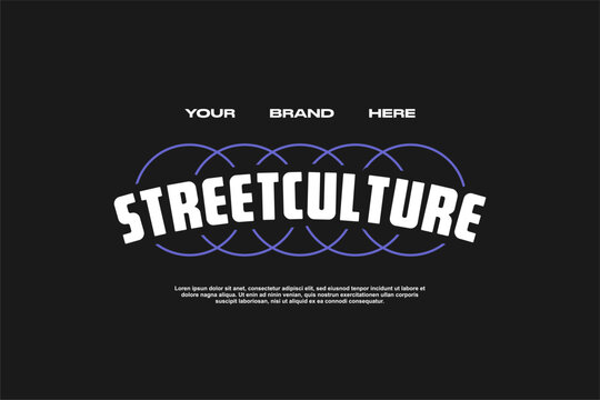 streetwear template for modern design clothing	