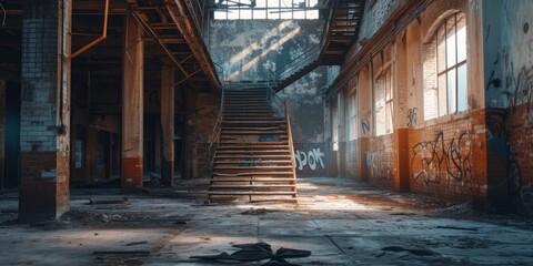  abandoned building Generative AI