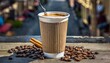 dutch coffee in a disposable cup