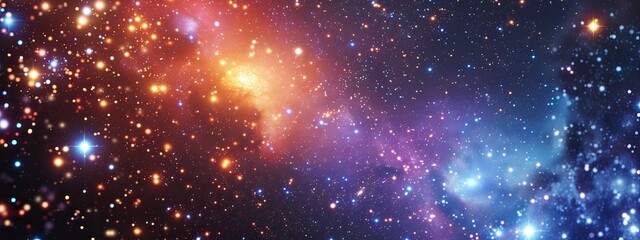 Wall Mural - galaxies and star constellations in deep space and cosmos, fragment of the universe on abstract back