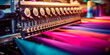 textile machinery weaving and dyeing fabrics. Generative AI