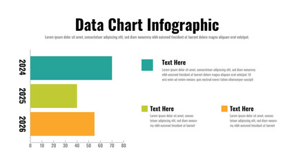 Wall Mural - Data Chart infographic presentation layout fully editable.