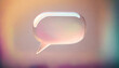 © SolaruS - Bubble message, 3d online chat with speech or talk object for social media post.