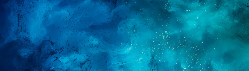 Wall Mural - Banner, blue abstract background, gradient and noise