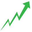 Green arrow going down stock icon on white background. Bankruptcy, financial market crash icon for your web site design, logo, app, UI. graph chart downtrend symbol. chart going down sign. PNG
