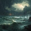 Raging sea with a thunderstor aed0 a5e0 3d4c9fdd9314