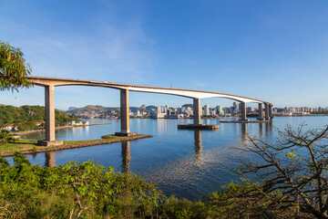 Terceira Ponte, postcard of the cities of Vila Velha and Vitória