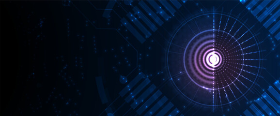 Abstract data background. Futuristic technology style. Elegant digital  background for business cyber presentations.