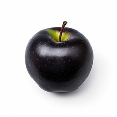 Wall Mural - Black apple  isolated on white background