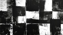 Abstract Pattern Consisting Of Monochrome Squares, Creating A Monotype Design.