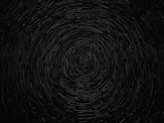  A black and white image of a star trail. Generative AI.