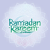 Fototapeta Młodzieżowe - hand drawn Islamic festival Ramadan Kareem creative typography