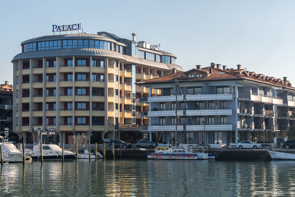 Grado Italy January 28th 2024 Photography Of The Hotel Laguna grado-italy-january-28th-2024-photography-of-the-hotel-laguna