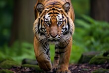 Preserving The Magnificence Of Sumatran Tigers. Guardians Of Earths Remote Corners