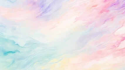 Canvas Print - Watercolor very soft and sweet pastel color abstract background motion
