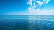 beautiful blue ocean in the middle of the sea with a beautiful blue sky, calm sea in high resolution and high quality. sea,ocean,peace concept