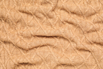 Sticker - Texture of stylish knitted fabric as background