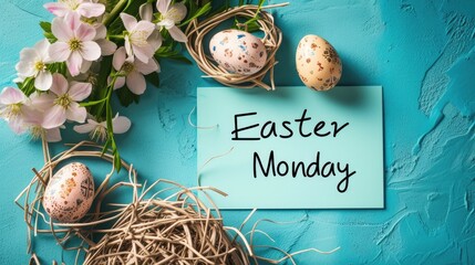 Easter monday with jesus christ: celebrating faith, renewal, and joy in the risen Savior's love, a day of Christian worship, tradition, and festive spirituality for family and believers alike.