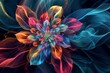 Beautiful abstract colorful flower design Perfect for creative backgrounds Decorations Or artistic compositions