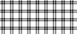 Seamless windowpane pattern. Checkered plaid repeating background. Tattersall tartan texture print for textile, fabric. Repeated black and white check wallpaper. Vector backdrop