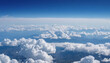 Sky above the clouds aerial landscape background