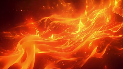 Wall Mural - as the music intensifies the flames seem to take on a life of their own swirling and swaying in a ca