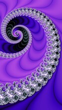 Rotating Anti Clockwise A Blue Purple And Grey Spiral To A Vanishing Point