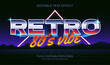 © StevenIrawan - 80s retro vibe editable text effect