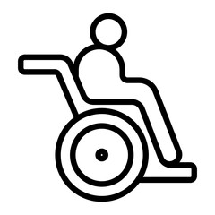 Canvas Print - Wheelchair Icon