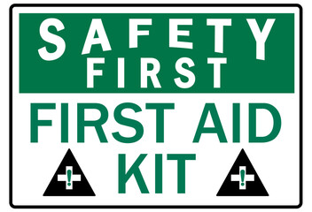 Wall Mural - First aid kit sign