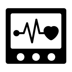 Canvas Print - Ekg Icon