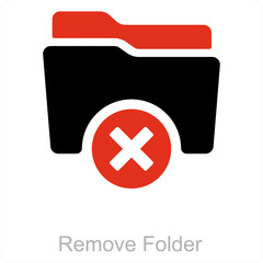 Remove Folder and Folder icon concept