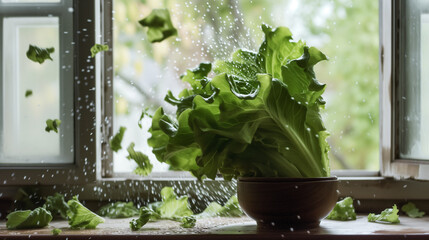 Lettuce salad.