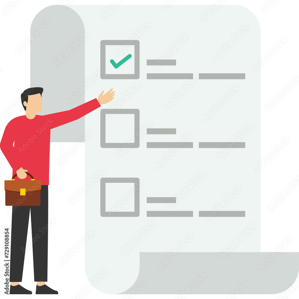 Personal Development Vector Checkboxes self-evaluation for personal development or work improvement concept ...