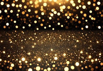 Canvas Print - golden disco lights