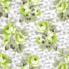 Wall Mural - Vector illustration of a beautiful floral pattern. Liberty style.
