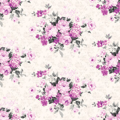 Wall Mural - Vector illustration of a beautiful floral pattern. Liberty style.
