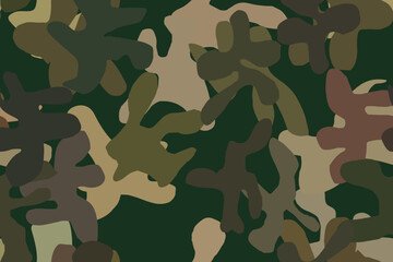 Wall Mural - Fabric Grey Pattern. Grey Repeat Pattern. Vector Military Background. Seamless Vector Camoflage. Abstract Army Brush. Khaki Camo Paint. Seamless Print. Camo Brown Canvas. Digital Dirty Camouflage.