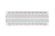 © Kuzmick - Tie point solderless breadboard for building prototypes of electronic circuits isolated. Transparent PNG image.