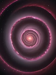 Wall Mural - photo of image of spiral nebula and light in redviolet tones