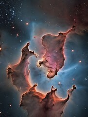 Wall Mural - photo of star birth in the carina nebula (also known as the grand nebula)
