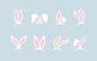 Bunny ears. Rabbit ear mask. Easter Bunny ears kid headband. Bunny or Rabbit ears mask collection
