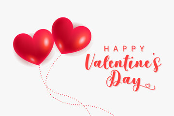 Wall Mural - valentine day background with luxury love balloon vector