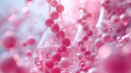 Poster - Chemistry science concept. Experiment for biotechnology concept. Science lab. Genetic research and biotech research concept. Human biology and pharmaceutical technology on a laboratory background.