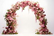 © dobok - wedding flower arch isolated on white background