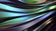 Chrome Rainbow Reflective Wavy Metal Beveled Column Gentle Curve Bezier Curve Contemporary Artistic Delicacy Elegant Modern 3D Rendering Abstract Background