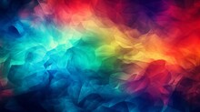 Bright Multicolored Fractals Forming Abstract Textured Background